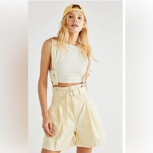 Free People Bittersweet Shortall
Suspenders High Waisted We the Free Shorts